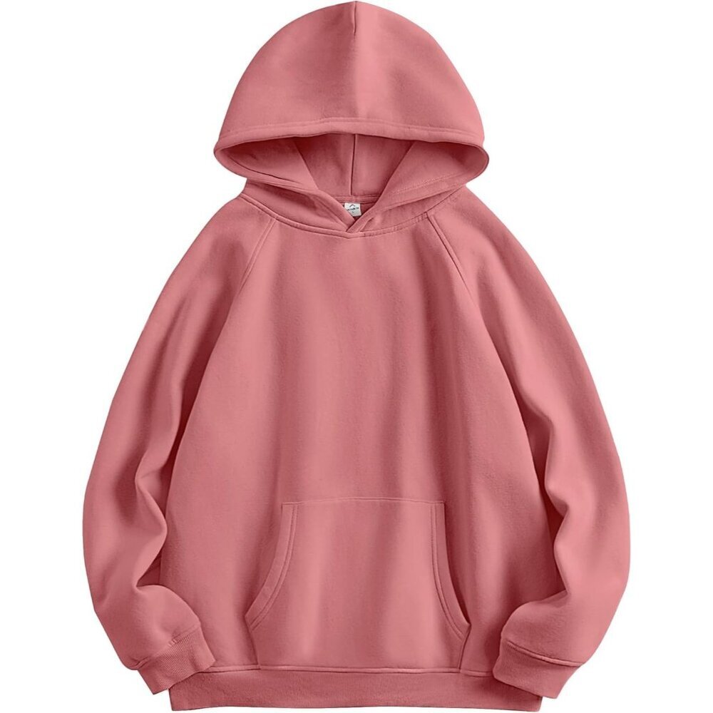 Women Peach Hoodies Oversized Fleece Long Sleeve Comfy Casual Sweatshirts